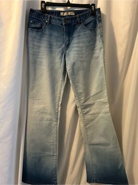 Light Blue Ombre Women's Jeans